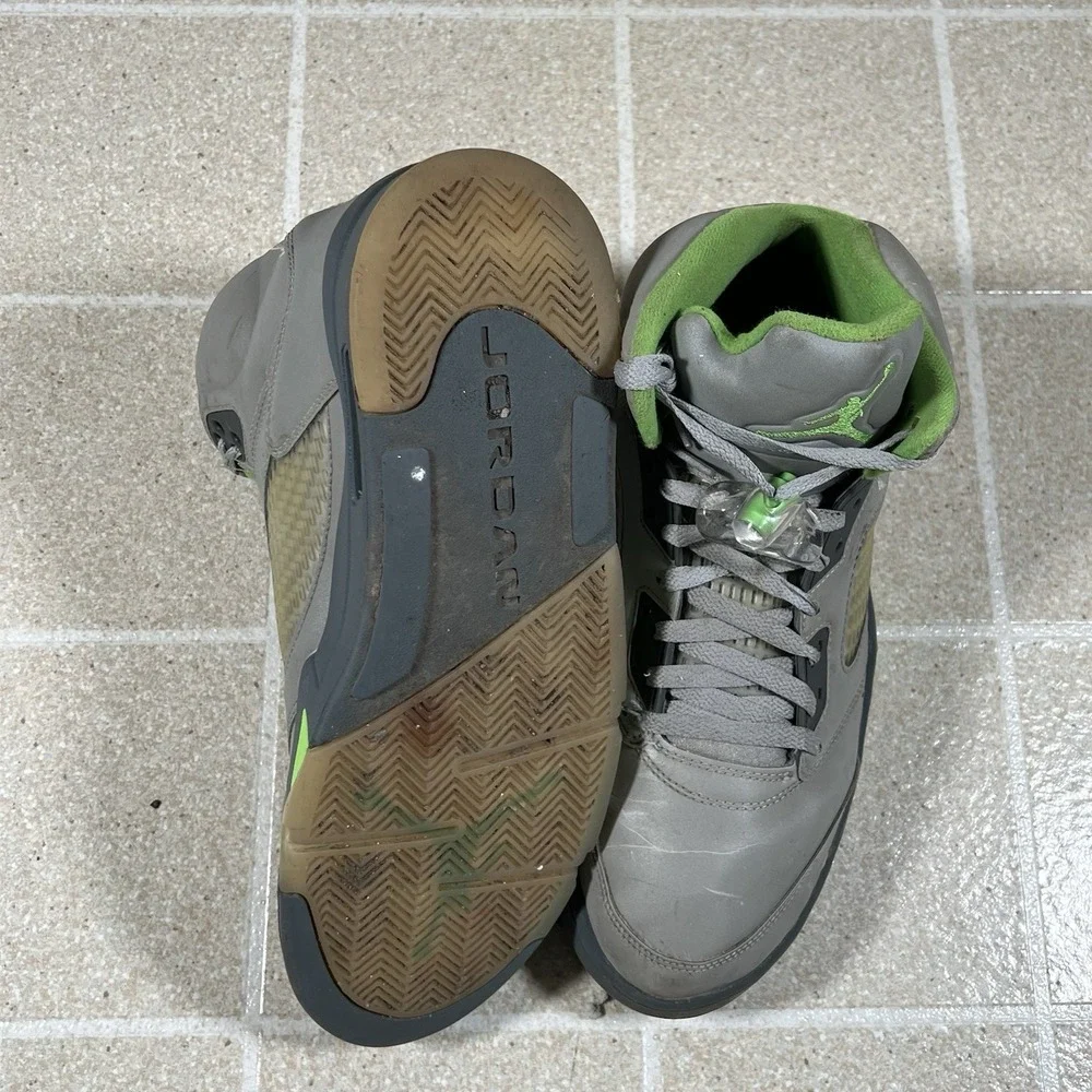 Nike Air Jordan 5 V Retro Green Bean Silver 3M DM9014-003 Men's Size 12